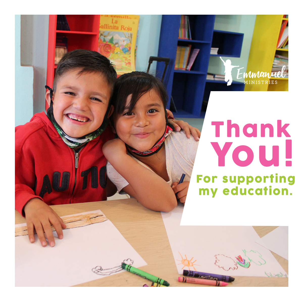 Thanks to your support, the education of our children does not stop. 📚🙌
--
Gracias a tu apoyo la educación de nuestros niños no se detiene. 📚🙌
emmanueljuarez.org