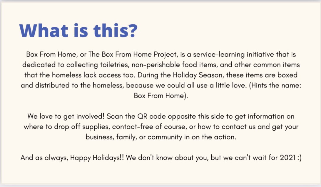 BoxFromHome1's tweet image. If you have a local business in Greensboro and want to spread the word, here’s our cards!! (P.S. we chose two color schemes, just for y’all) @GodinosBakery @uptowncharlies @cggtruck @greensborocity @billspizzas @NGHSNation @GrimsleyHigh @BSMSPhoenix