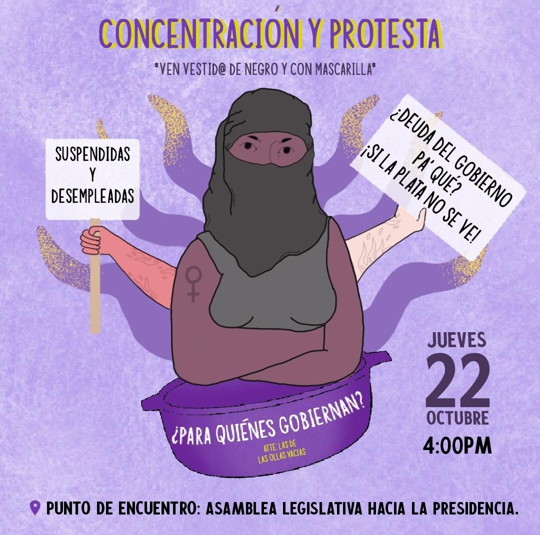 AleArauz's tweet photo. Este jueves salimos a exigir porque nuestras voces cuentan 
Somos mujeres, parte de esta sociedad
#LasOllasVaciasPma 
Desde las 4pm
Asamblea nacional

Salimos porque TODOS los derechos de las mujeres y las diversidades los siguen violando. Antes de pandemia y ahora más. https://t.co/bswNsRPK5s