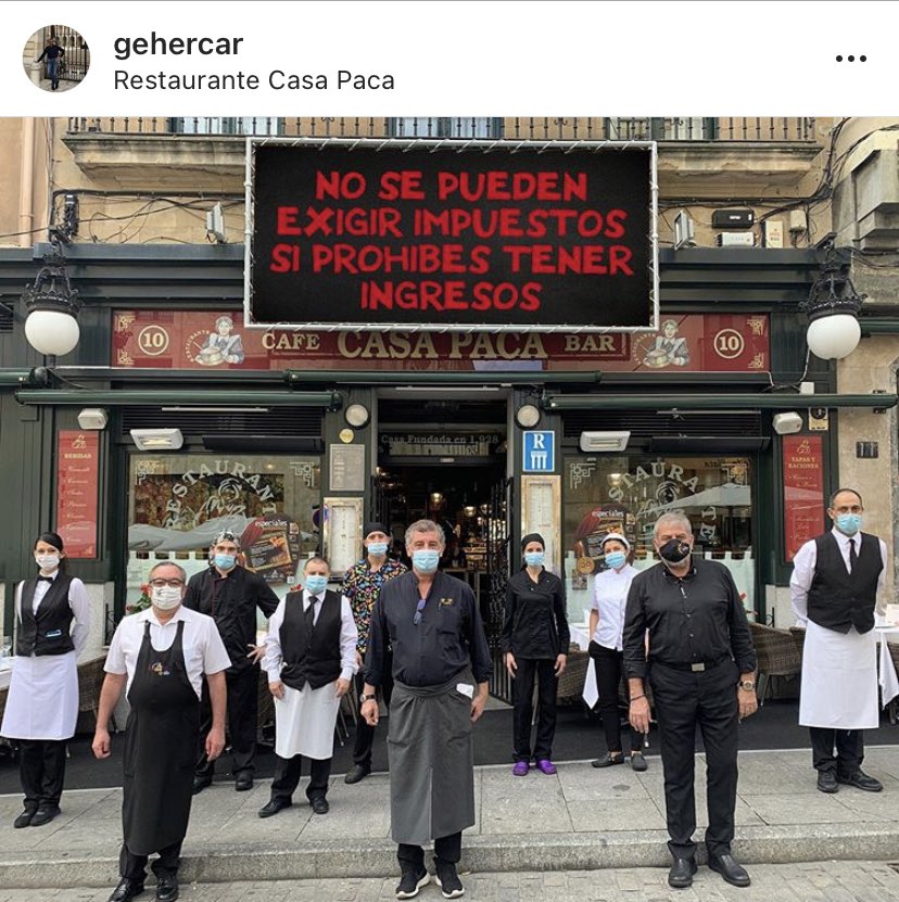 esdecirdiario's tweet photo. «No se pueden exigir impuestos si prohíbes tener ingresos»

#YoApoyoALaHostelería https://t.co/tlqyP2Vwq4