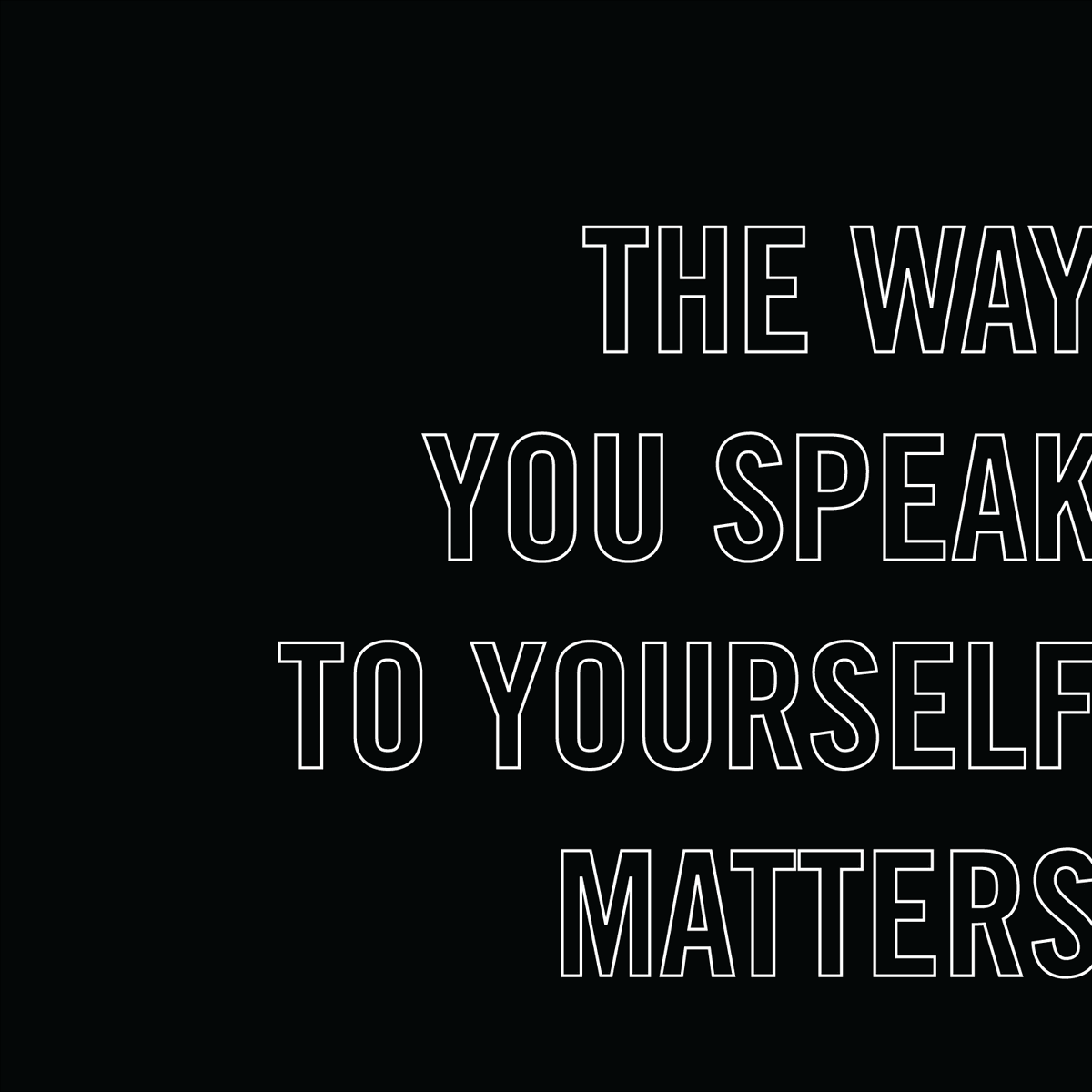 The way you speak to yourself matters - don't be mean!

#wellnesswednesday
#selfcare