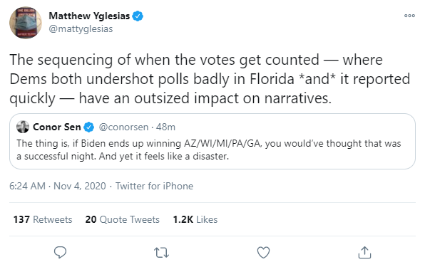 "What if everything is better than it looks, and you're overreacting?" catastrophic senate flop and house losses edition
