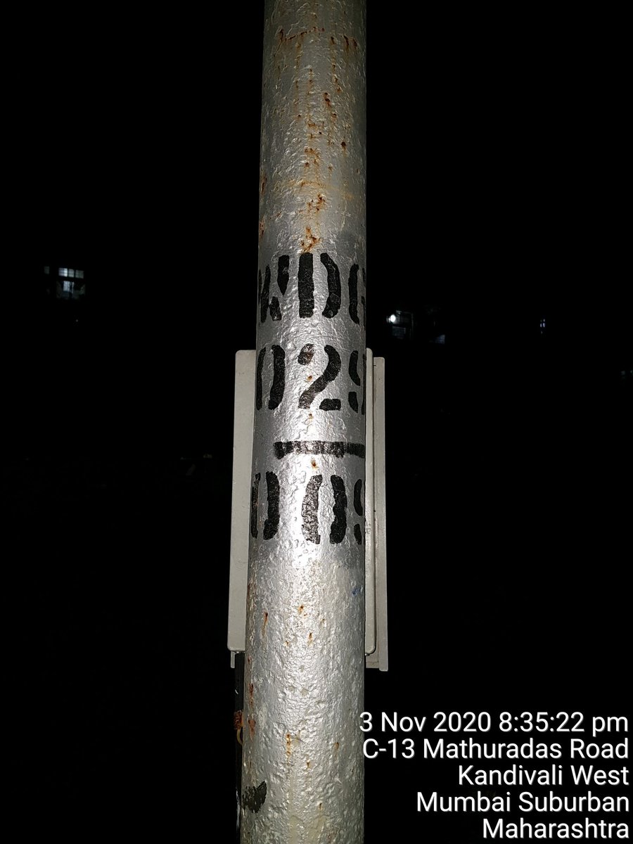 ngovaiact's tweet photo. @MCGM_BMC @Adani_Elec_Mum total street light at MG road cross road no 3 not working senior citizens getting trouble to walk on road and facing to darkness street light pole no WDG/029/009 please do needful in public interest https://t.co/xQ4HDfi6p8