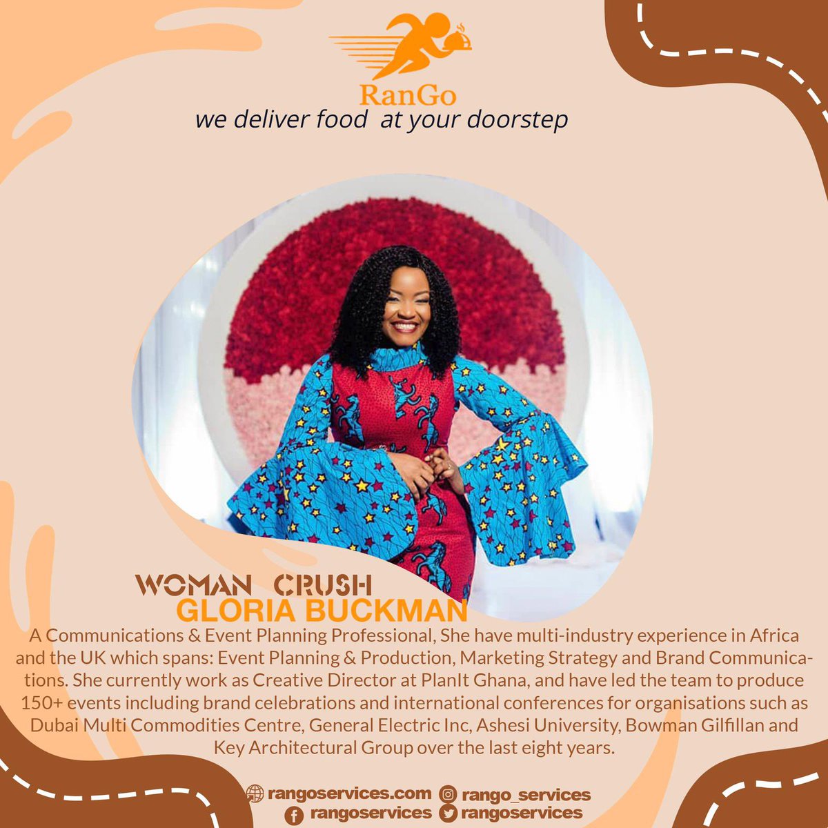 RangoServices's tweet photo. There's no better representation of beauty than a woman who is not afraid to be herself! The multi-talented @gloriabuckman is blazing trails and making a difference in the marketing and communications  industry. https://t.co/AtKmoDHKZf