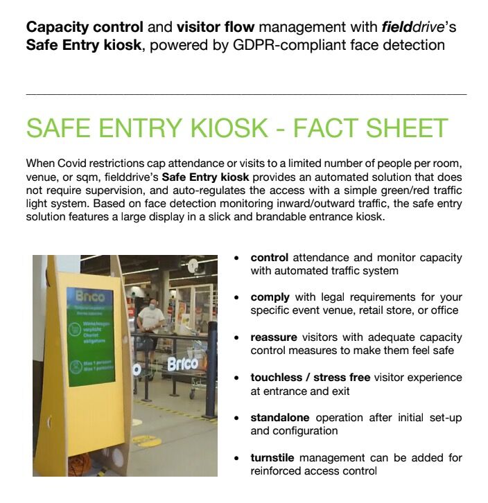 fielddrivelive's tweet image. Our Safe Entry Kiosk is one of the products we are showcasing (virtually) at #EventTechLive. Book a meeting if you are also attending or get in touch to learn more.  You can find more info here: fielddrive.com/safe-entry-kio…