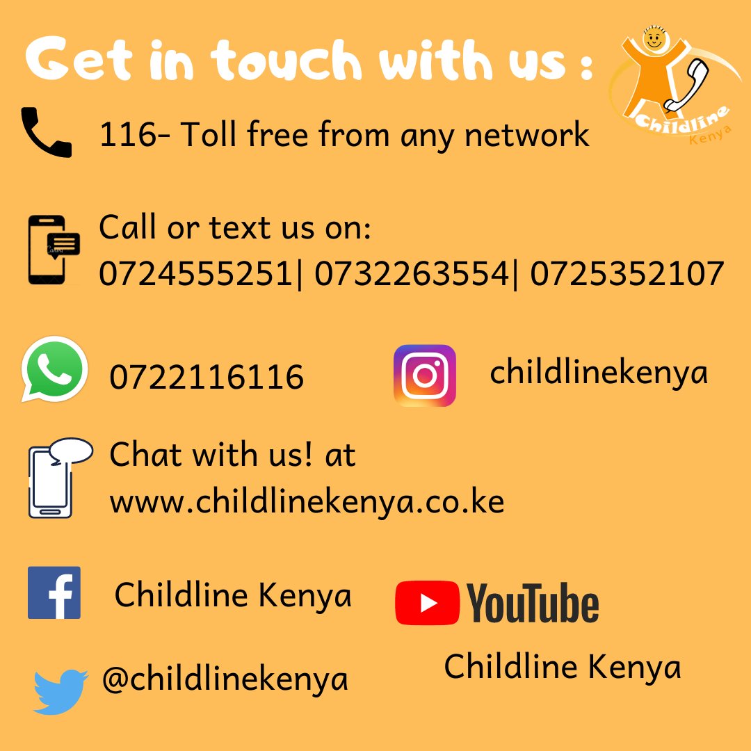 childlinekenya's tweet photo. If you know any child who has been sexually exploited online or if you have been sexually exploited online, reach out to us. #Call116 #StopChildExploitation #OCSE https://t.co/OaJ71CzLii