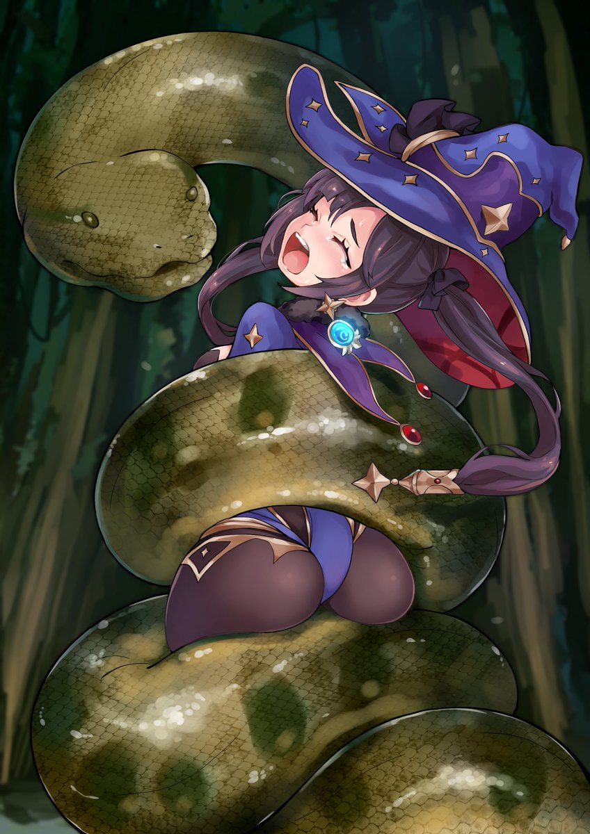 モナ(原神) 「Mona with Snake, If this become Doujinsh」|Co_Maのイラスト