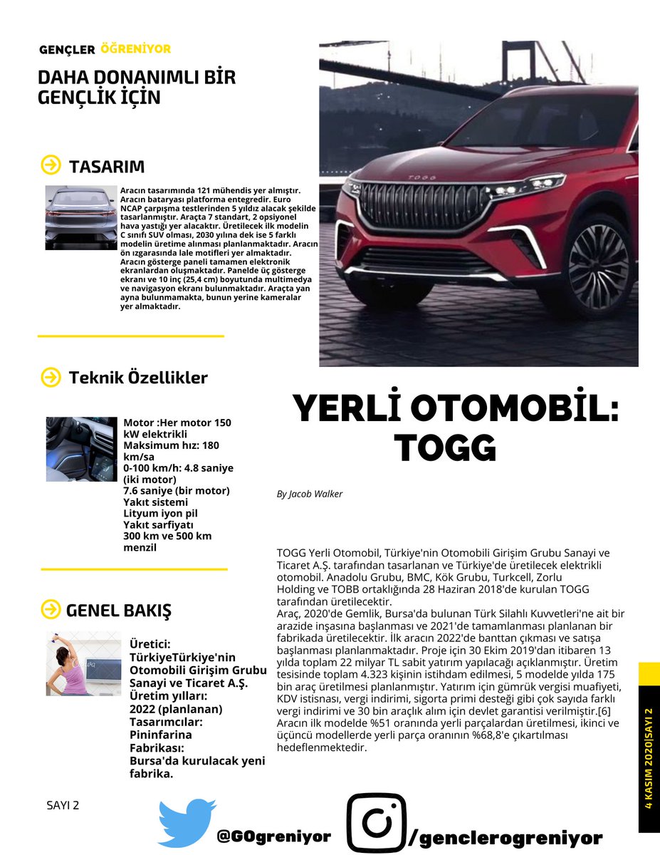 GOgreniyor's tweet photo. Yerli Üretim:
TOGG
#yerliotomobil #MilliTeknolojiHamlesi #TOGG #gencliknereyegidiyor #türkiye https://t.co/bAw46X80Hb