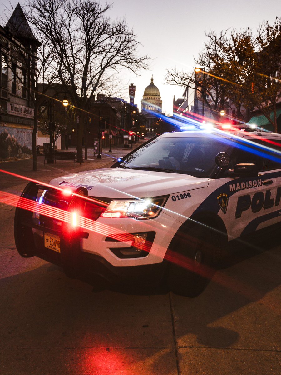 madisonpolice's tweet photo. 24 hours a day, 7 days a week, 365 days a year. MPD remains committed to serve and protect the residents of this great city. #MPDstrong #MadtownSunrise 

📸: #NightFighter finishes their overnight shift as the sun rises over the isthmus https://t.co/jC8kOdwQaB