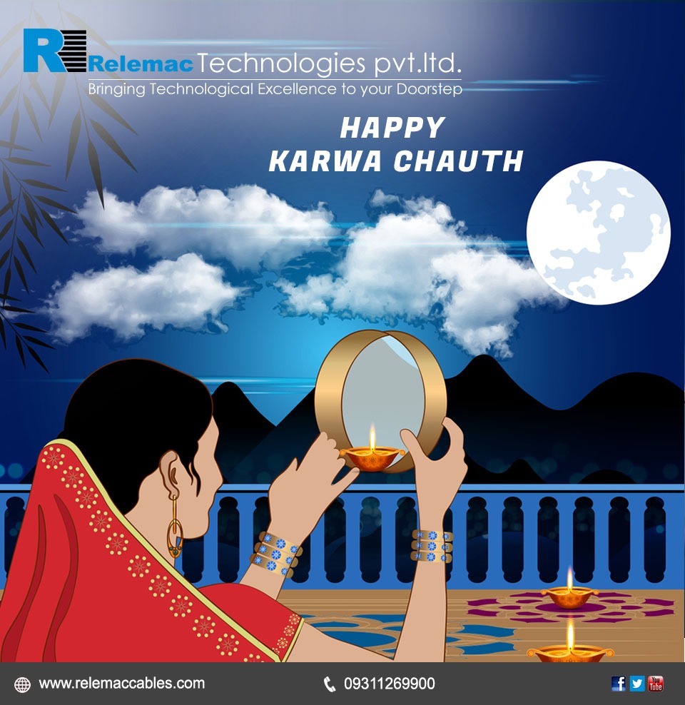 This Karwa Chauth, May the almighty bless you with a happy and long married life.
Happy Karwa Chauth from Relemac Cables!
#KarwaChauth #KarwaChauth2020  #Relemac #Cablemanufacturer
To Know More :- zcu.io/KnVh