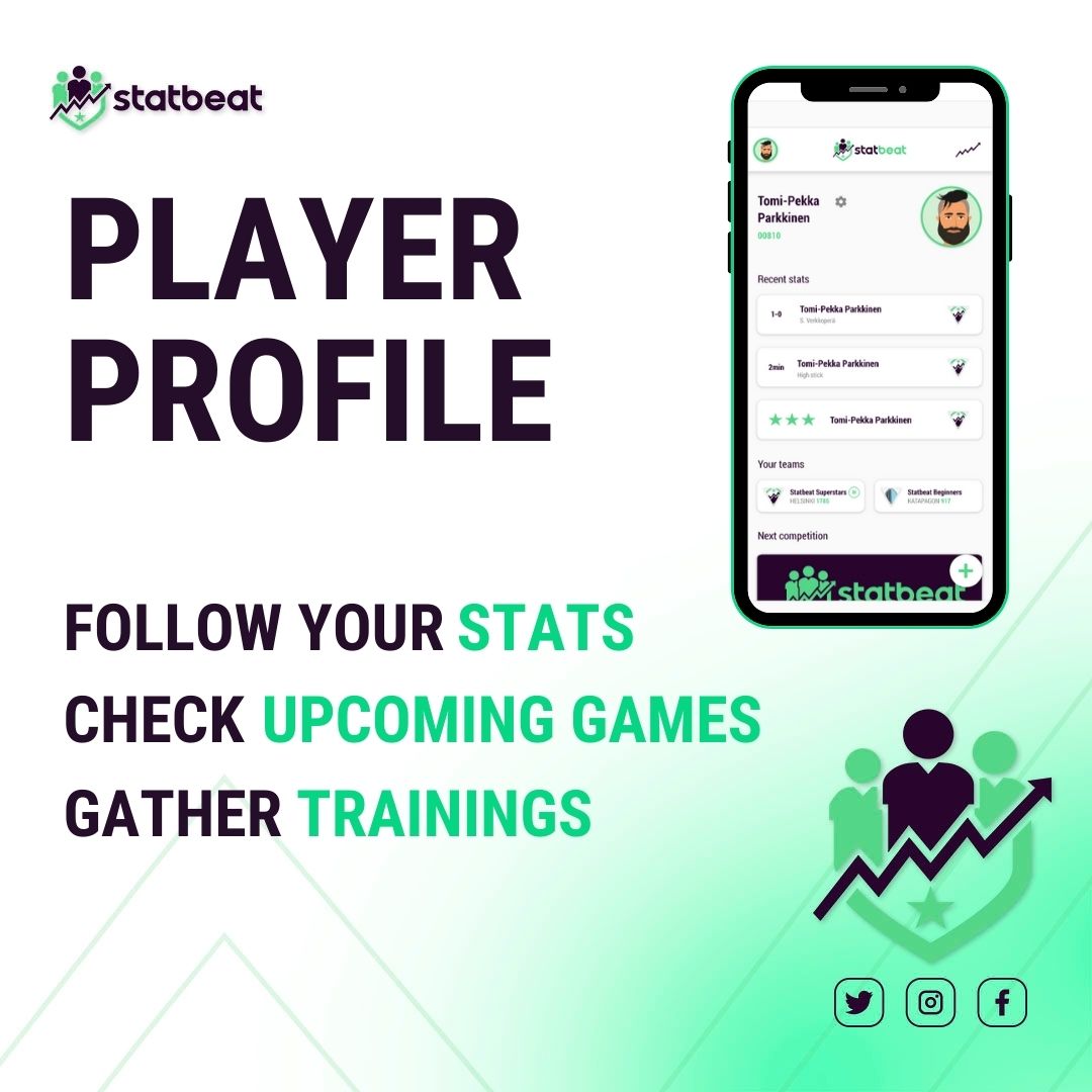 statbeatcom's tweet photo. Have you checked your player profile? 👤  It allows you to follow your stats, discover upcoming games and tournaments, and gather trainings. 

PS. You can also check in on your friends' profiles and see how they are doing 😉

#sportmotivation #team #tournament https://t.co/kwcQFZWhaN