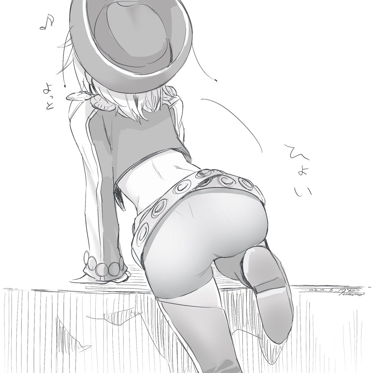 シオカラーズ(スプラトゥーン) ,シオカラーズ 「#いいお尻の日おっしり  あんまり描いてない 」|海野ほたてのイラスト