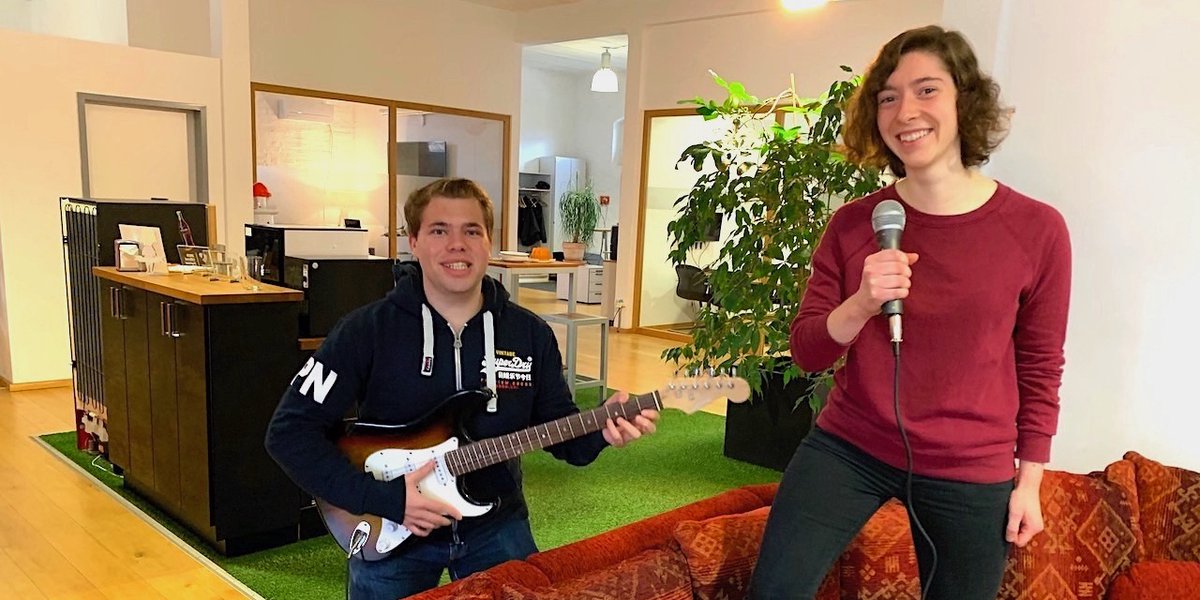 Sybille and Sven are rockin' the house! And "in addition", our two #Bachelor students are busy all around #Mautic #OpenSource #MarketingAutomation 🚀 🙌