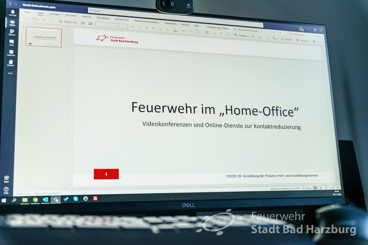 FwBadHarzburg's tweet photo. Fw im "#HomeOffice" - zur Kontaktred. arbeiten auch wir wieder von #stayhome. ViKo´s für #Besprechungen von Führungsebenen und AG´s oder #Onlinedienste zur Fort- und #Weiterbildung.  

Einer Ausnahme bleiben wir uns ganz sicher treu - im #Notfall112 kommen wir vor Ort! 😜 #FwBH https://t.co/nhupbwmu7Y
