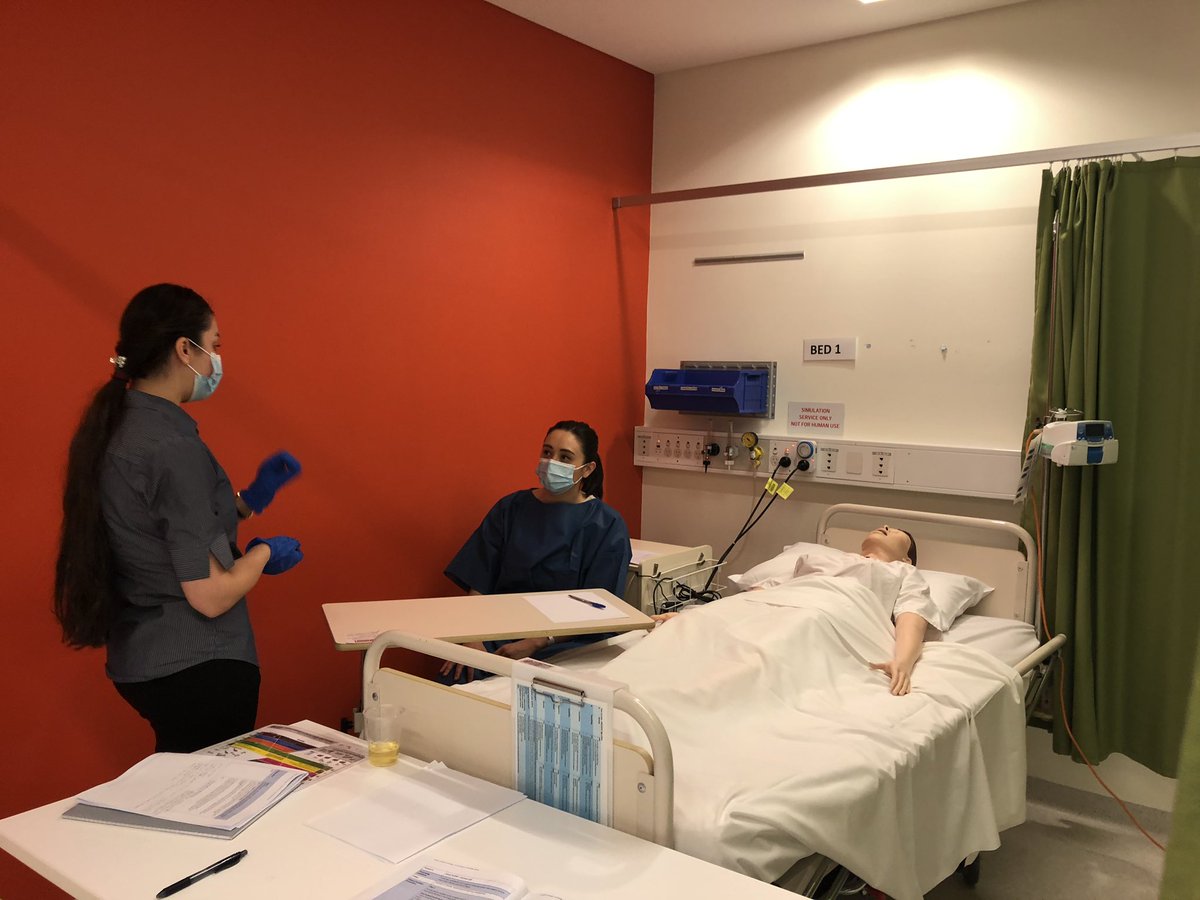 GoSHspeech's tweet photo. Look at you go! Congratulations 2nd a Year students - Day 1 of our #AcuteHospitalSIM from #Covid19slp a great immersive and authentic #dysphagia and #PatientProviderCommunication addition to our curriculum for #GoSHspeech (1st year #slp2b actors - Thankyou for your brilliance!) https://t.co/hXs2MkdOvw