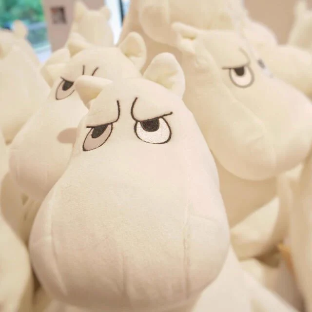 怒った顔のアングリームーミンのぬいぐるみの表情が？意外と悪くないｗｗ
