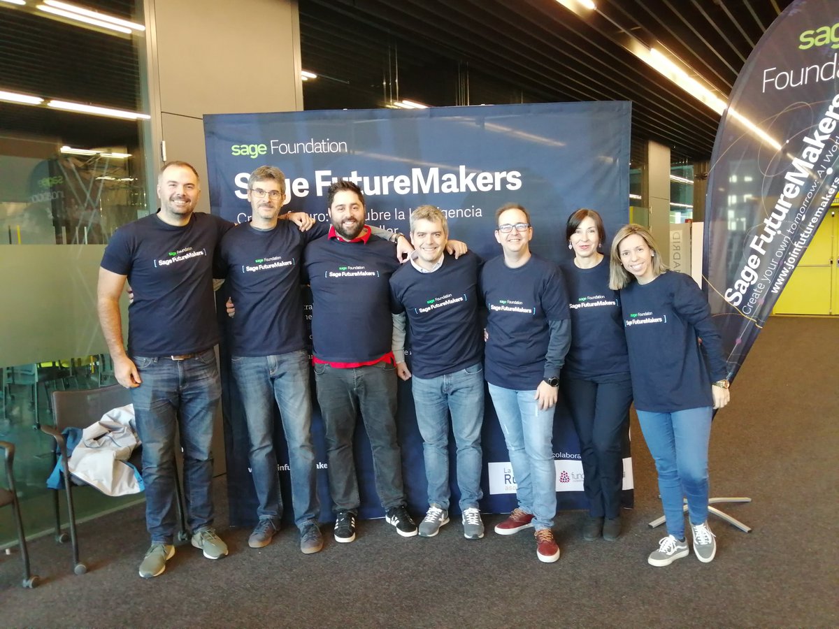 IsabelHdezLopez's tweet photo. Muy orgullosos de ayudar a nuestra comunidad a través de @sagefoundation con voluntariado, ayudas a las entidades sociales en apoyo a la educación, el empleo de calidad y el emprendimiento. Invitamos hoy a nuestros partners a conocer nuestros proyectos #SagePartnerKickoffSpain https://t.co/1J0DSAVHAb
