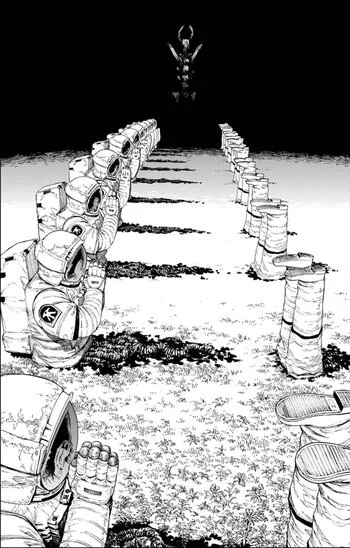 However, we see that the most powerful demons are those that represent primal fears, those that are buried deep in humanity's most animalistic urges. And yet, there is still very much a uniquely human property to them. Notice the first appearance of the Darkness Demon.