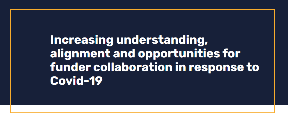 We are proud to have supported The <a href="/FunderHub/">Funders Collaborative Hub</a>, which launched today! 

Hub is a new platform which aims to increase understanding and opportunities for funder collaboration in response to COVID.  W/ <a href="/EsmeeFairbairn/">Esmée Fairbairn</a> <a href="/TNLComFund/">The National Lottery Community Fund</a>
<a href="/ACFoundations/">ACF</a>

funderscollaborativehub.org.uk