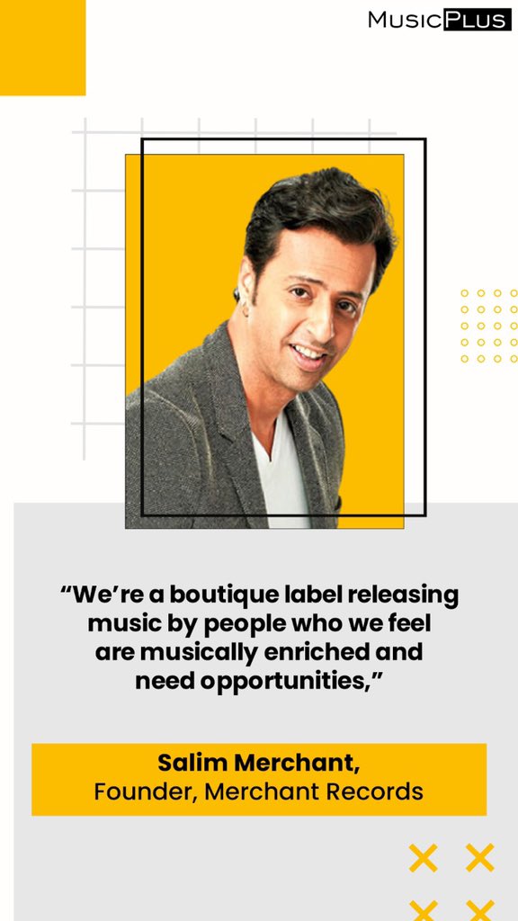 musicplusindia's tweet photo. Here's what @salim_merchant has to say on Independent music and the launch of his label, @MerchantRec
Read the full article here: https://t.co/z3CJaXw0Ry
#musicplusindia #musicindia #musicnews #newsindia #lablemakers #SalimMerchant #musiclables #IndianRecordCompanies https://t.co/ylWGRGCK5z