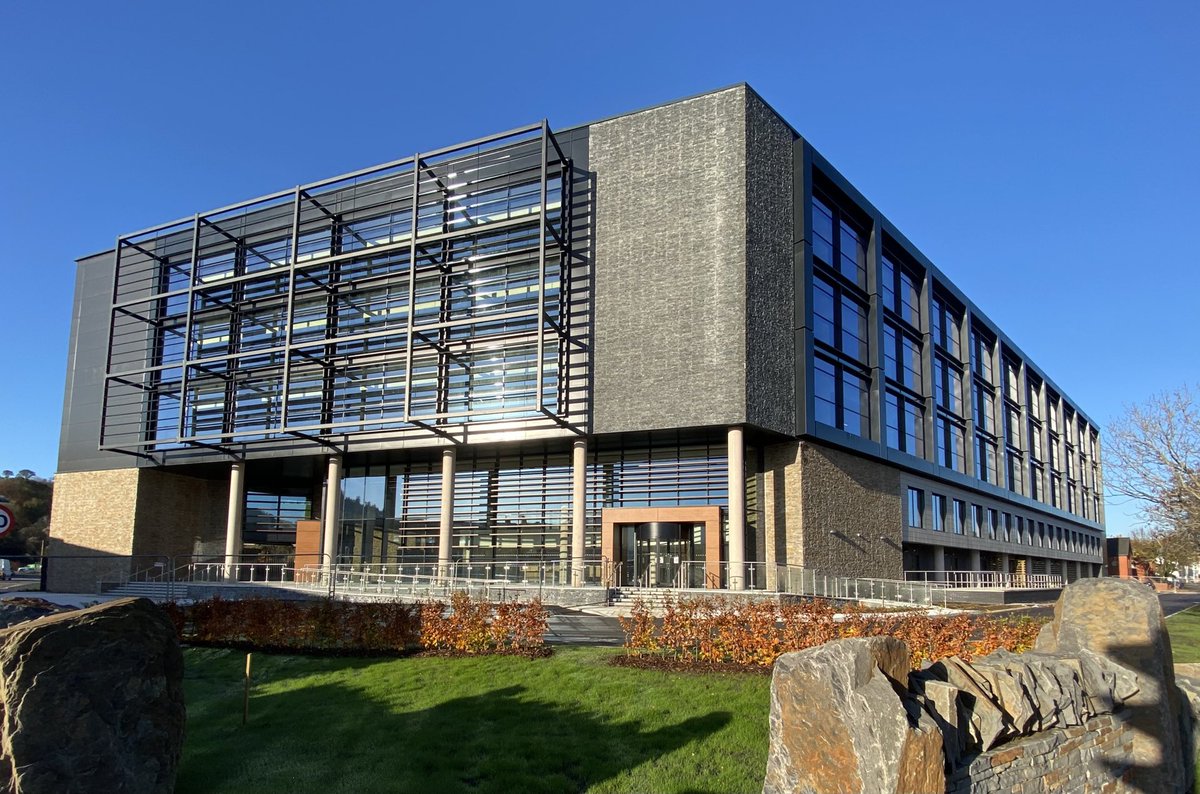 How the world has changed since this £27m deal was signed up - 133,000 sq ft offices for DWP on Treforest Estate, to house 1,700 staff. 

Handed over last month by developer Rightacres for tenant fit-out. I guess they can take their time...