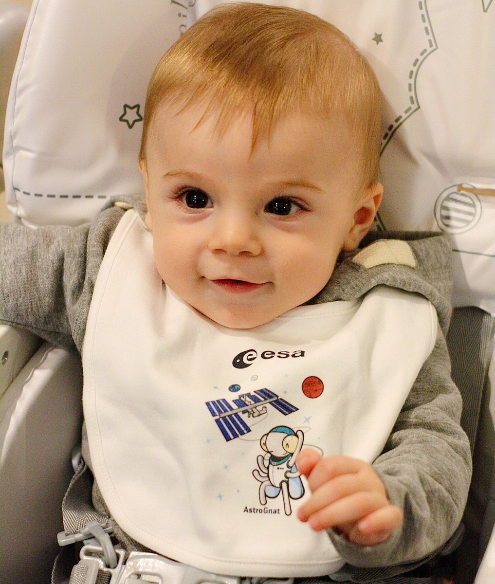 ESASpaceShop's tweet photo. How much do you know about the @Space_Station? Find out some fun #FlyFacts from our friend #AstroGnat! She even has her own collection exclusively at #ESASpaceShop, with items like this adorable bib for babies.
https://t.co/sHm8JJsrDh https://t.co/uI9fptwiW3