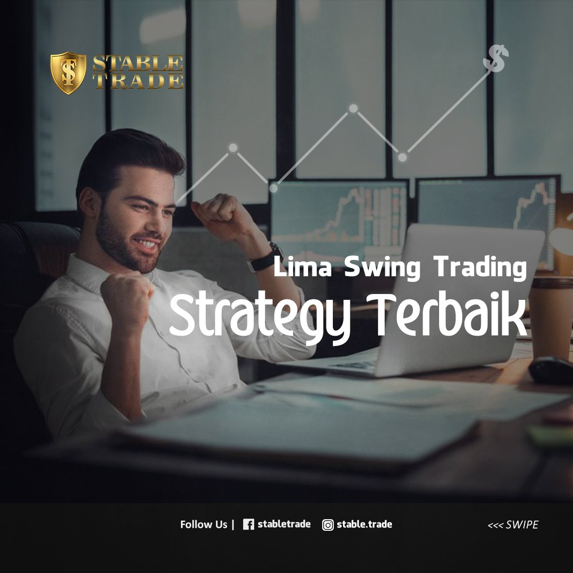 StableTrade's tweet photo. Lima Swing Trading Strategy Terbaik
1. Fibonacci Retracement
2. Support dan Resistance
3. Moving Average Crossover
4. Trendline
5. MACD Crossover https://t.co/Uw5kuZKhwZ