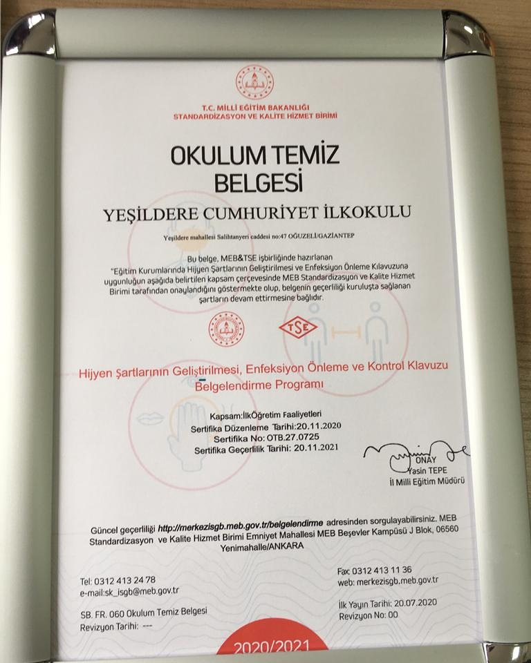 ebruke2791's tweet photo. @Yesildere27 Tertemiz okulumuzla tertemiz yarınlara 👍😊
@gul_davut @ncl_inal @yasintepe @ziyaselcuk @Gaziantep_MEM https://t.co/m85GK18gBf