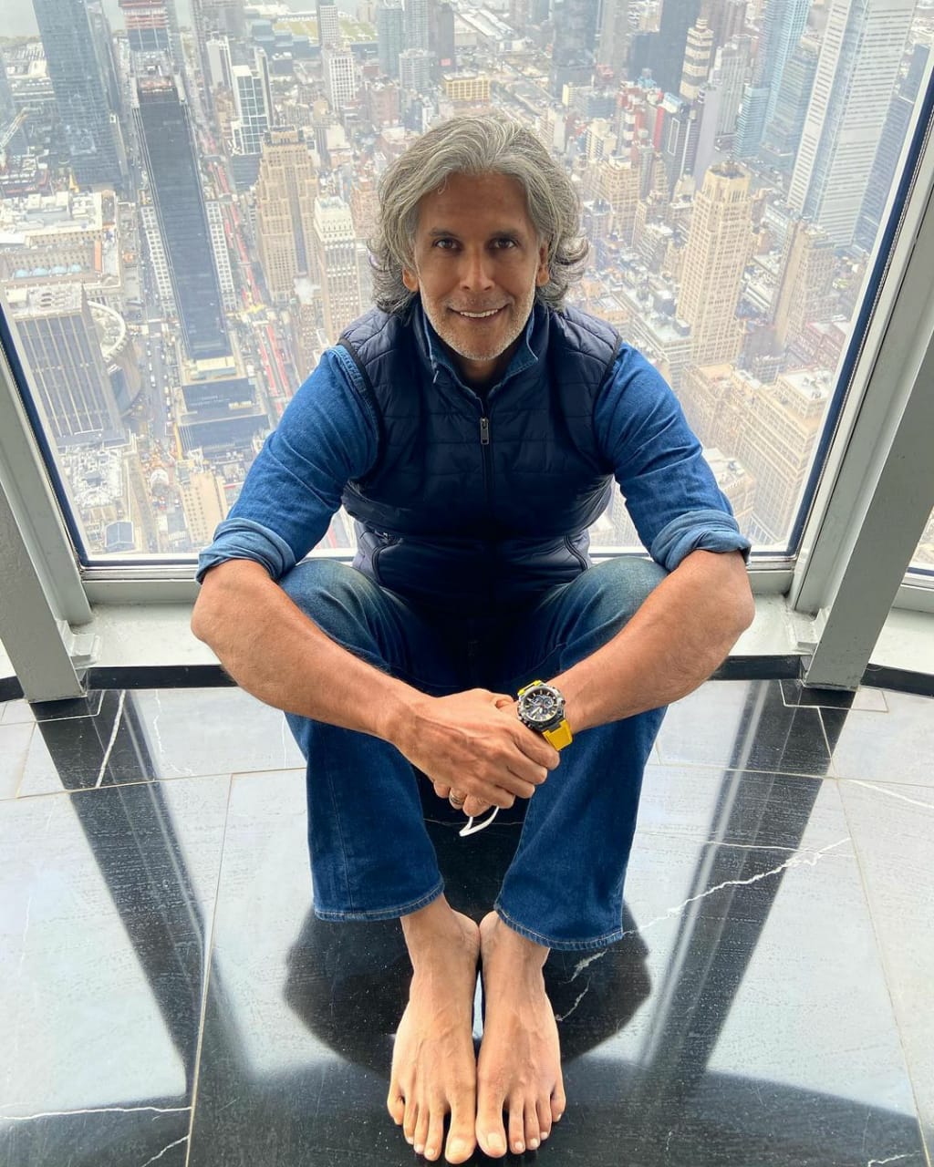 Happy birthday to the best 
HBD Milind Soman 