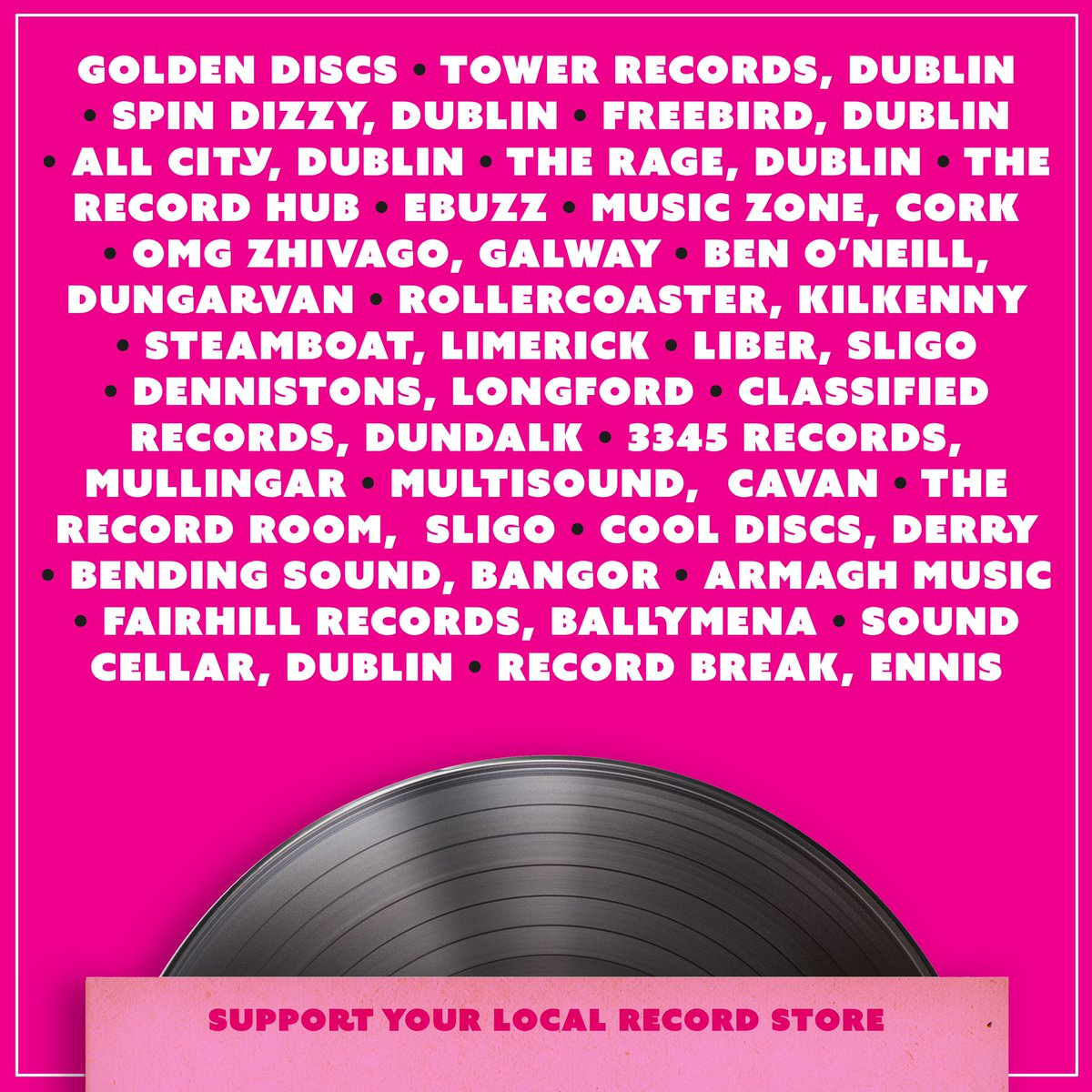 declanorourke's tweet photo. What was that record you’ve been meaning to get for ages? #supportyourlocalrecordstore https://t.co/ufBiAYIep3