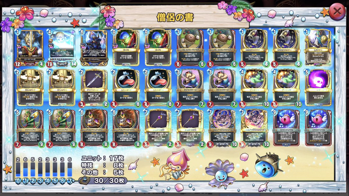 Kojima ネルゲル の6万点出せるめあす 必須は初期mp全取り出来るレベルと プレミアアンルシア ボーナスの貰えるロト剣 鎧 いなずま ルビス持ってれば入れる 武器はボーナス目当てで4枚入れる 特技もボーナス目当てで8枚入れるけど使わない