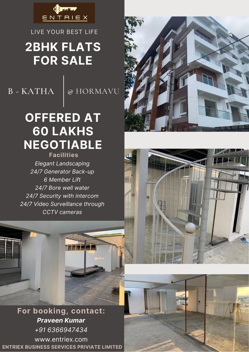 efinlane's tweet photo. See a virtual tour of our New 2BHK Flats, Home loans also available.
For Booking Contact Praveen Kumar: +91 6366947434 https://t.co/k1iBwsNNaE