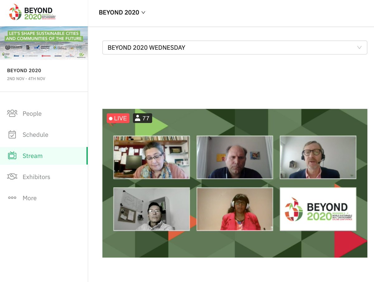 What are the opportunities provided by the transition to #circulareconomy? Join us in this Special Track about the #circularbuiltenvironment from a global perspective with <a href="/PekkaHuovila/">Pekka Huovila</a>, Usha Iyer-Raniga, <a href="/jeremygibberd/">Jeremy Gibberd</a>, Paul Moreno and Zeenat Niazi #BEYOND2020
<a href="/OnePlanetSBC/">One Planet - Sustainable Buildings & Construction</a>