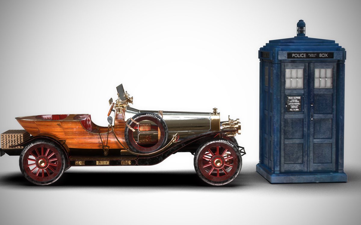 TARDISman550's tweet photo. Changed the wings on the flying version of the Flying Car and rendered it with everyone’s fave Blue box enjoy folks #chittychittybangbang #dickvandyke #tardis #tardisman #doctorwho #doctorwholockdown #cgi #model #keyshot #doctorwhoprops https://t.co/vXu2Lw5mvy