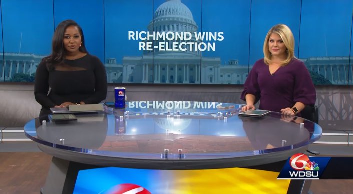 CWatkins_TV's tweet photo. Good morning (to anyone who actually went to bed). Our #Commitment2020 coverage continues this morning on @wdsu. Join us from 4:30-7 a.m.! #Election2020 https://t.co/eHObG1ocZr