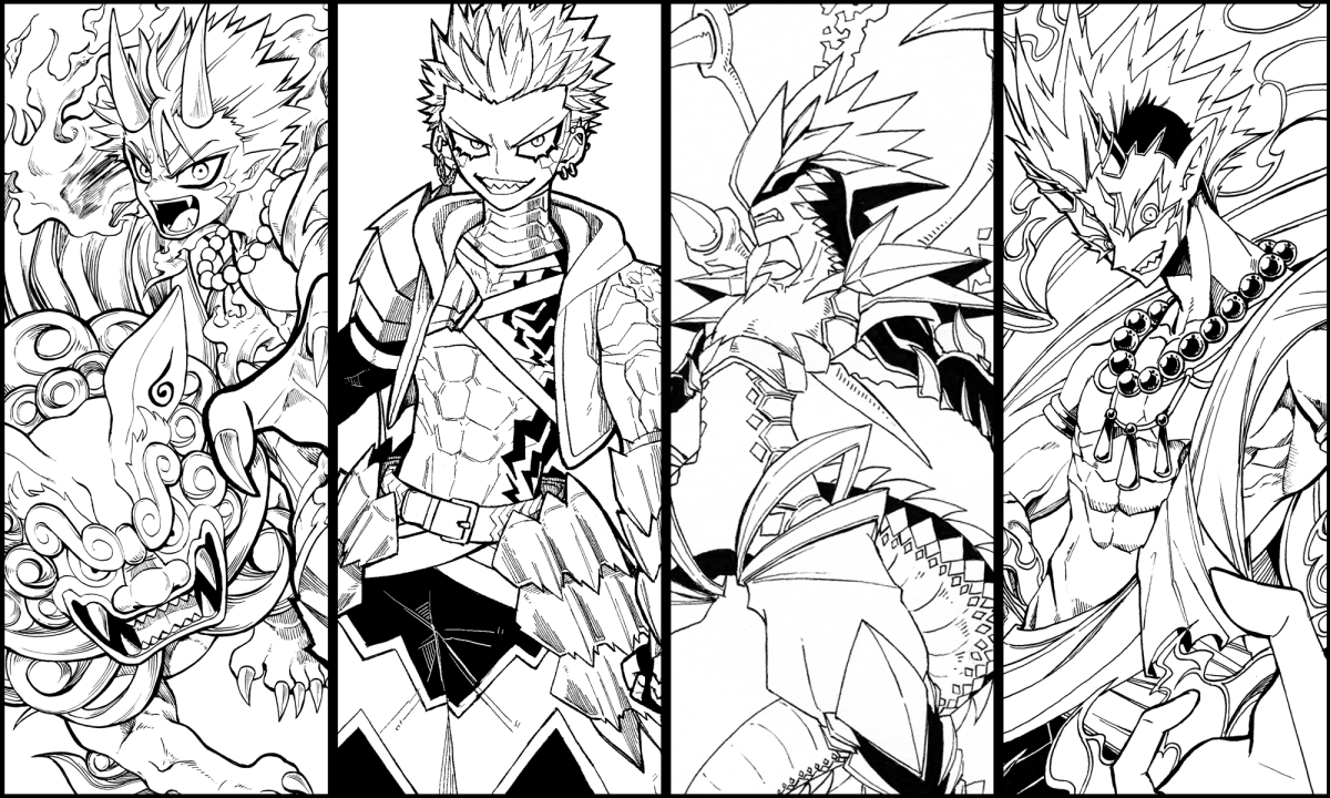 #引用リツイートで絵をあげて5人指名してバトンでお気に入りの絵を載せる
takusukeさんから回ってきましたー!アンカーにします!
絵は再掲しまくってるので、線画貼りますね
https://t.co/DAyyOeGPpn