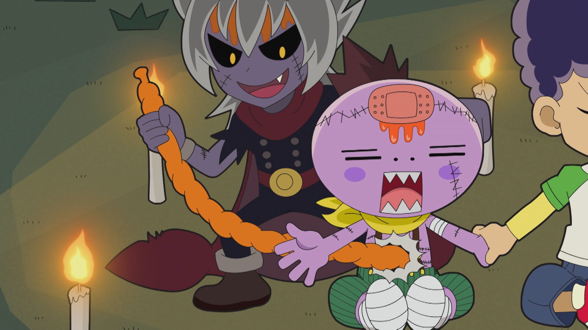 おはスタ公式 ゾゾゾゾンビーくん ブラックゾンビの魔法でイサムの髪の毛がすごいことに ゾンビーくんとイサムは魔女ゾンビを召喚するが 上手く魔法が使えない上 ゾンビーくんの筋肉を巨大化させ こぼれた筋肉たちまで おはスタ公式 ゾゾゾゾンビーくん ブラックゾンビの魔法でイサムの髪の毛がすごいことに ゾンビーくんとイサムは魔女ゾンビを召喚するが 上手く魔法が使えない上 ゾンビーくんの筋肉を巨大化させ こぼれた筋肉たちまで