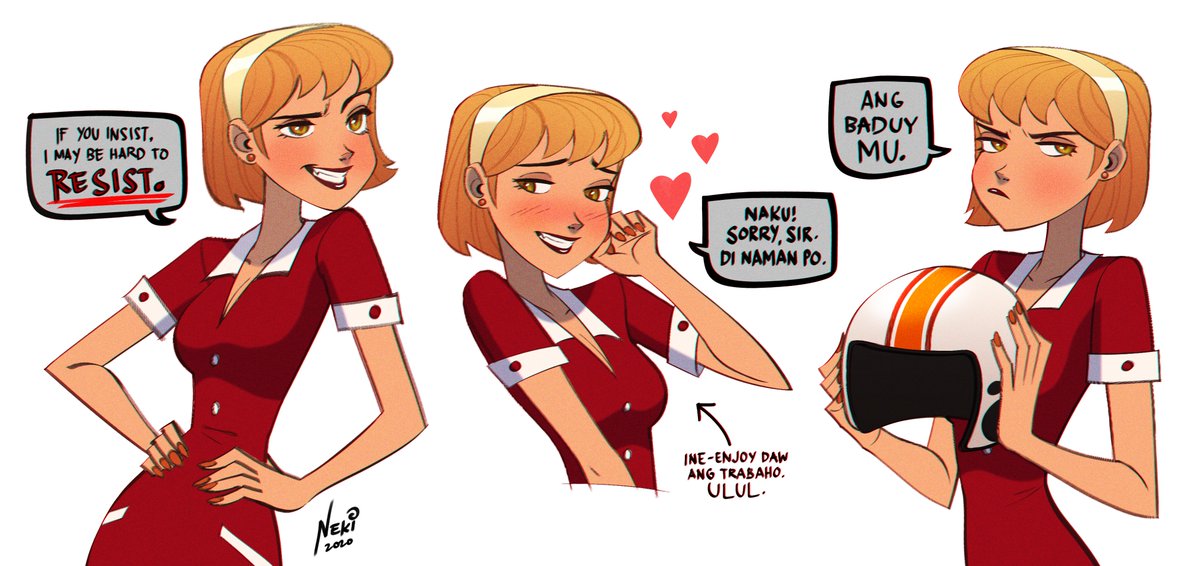 NekiArtworks's tweet photo. First, I just wanna say it's a great honor to be a part of this film (even though only as an intern). It's still a milestone in my art journey. So to further promote it, here's a human version of protagonist Nimfa.
#HayopKa #HayopKaFanArt #YouAnimal #characterdesign #artph https://t.co/CjjL2hMAls