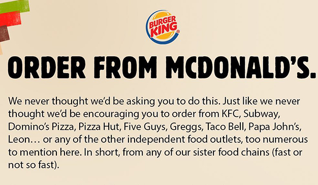 Burger King hace lo impensable: anima a sus fans a pedir comida en McDonald's
marketingdirecto.com/marketing-gene…