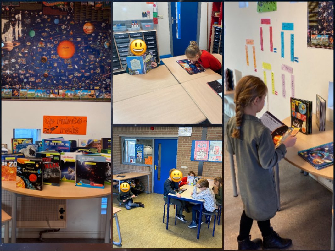 Zo komen in unit 4-5 veel te weten over sterren en planeten met het themapakket ‘Op Ruimtereis’ van @BibliotheekOss -  @BlinkWereld @SAAMscholen #lekkerlezen #weetjes #kennis