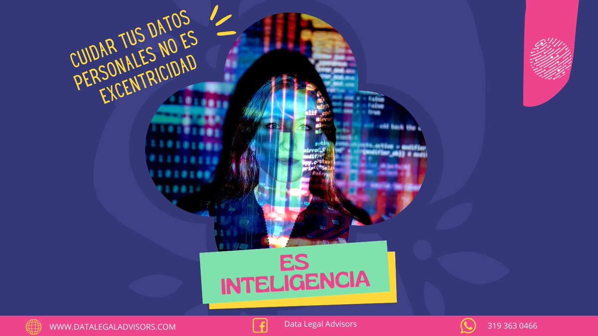 DataLegalAdv's tweet photo. ¡Contáctanos! 💻📱 Te ofrecemos asesorías en protección de datos personales.
🔵
#Colombia #datospersonales #digital #Data #seguridaddigital #asesoría #marketing #clientes #comunicación https://t.co/qINIJr0cp0