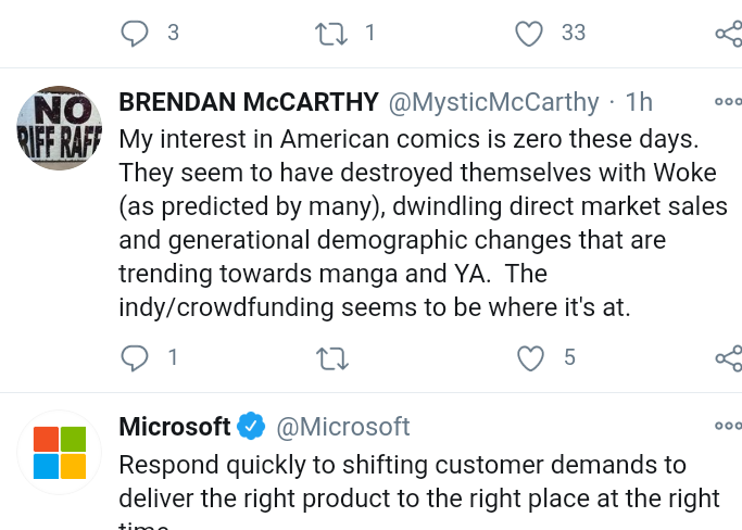 sarc_master's tweet photo. Twice now McCarthy has essentially come out as CG and then deleted his tweet quick as you like, presumably because he got a talking to behind the scenes. You should reach out @EthanVanSciver https://t.co/nAkoT4sSuW