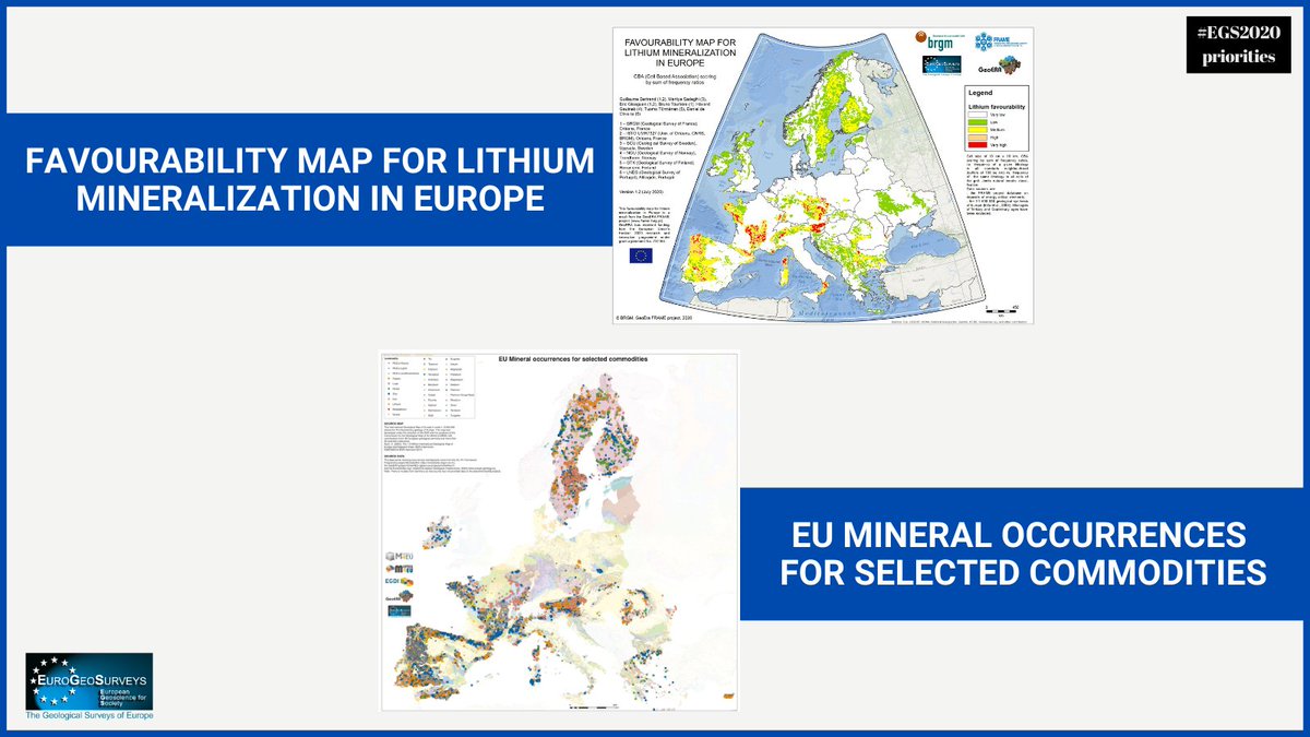 #EuroGeoSurveys endorses the <a href="/EU_Commission/">European Commission</a> action plan on critical raw materials. EGS promotes and support the knowledge on minerals. bit.ly/30naEHd 
#EGS2widemaps 🗺️ #EGS2020priorities 
#EUGreenDeal #EUDataStrategy #LithiumMineralization #EUMineralOccurrences