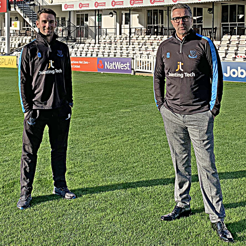SussexCCC's tweet photo. BREAKING: James Kirtley and Ian Salisbury will share Sussex Cricket's head coach role in 2021: