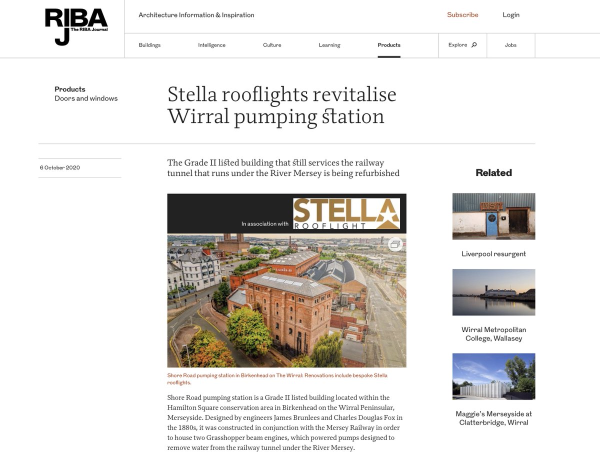 deferouk's tweet image. More great coverage in the RIBA Journal for our client Stella Rooflight ow.ly/Khwj50Cba50