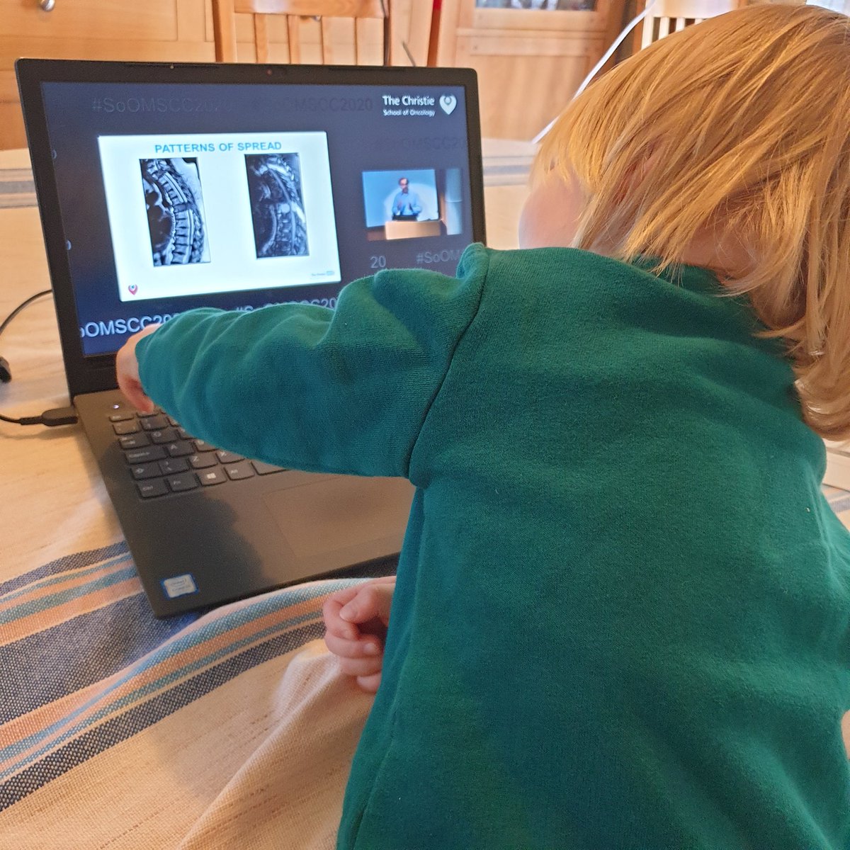 lucy87's tweet photo. My study partner, future radiographer 🤔 someone else finding the session on imaging for MSCC informative #SoOMSCC2020 https://t.co/4HatZz3Cuu