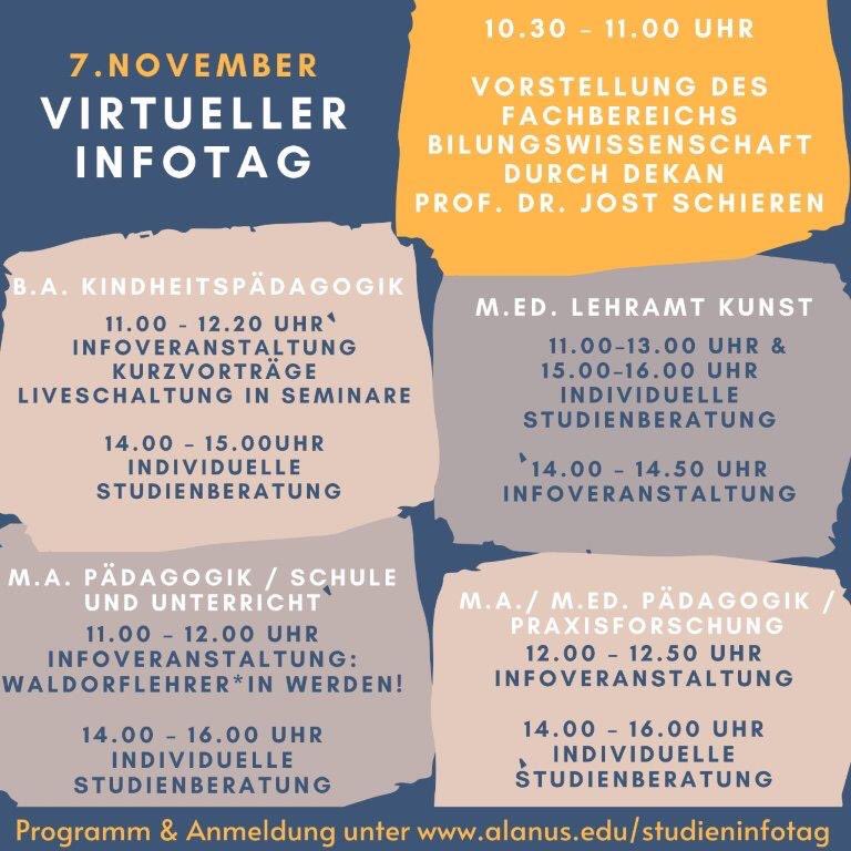 Paedagogik's tweet photo. #virtuellerinfotag #pädagogikstudium #kindheitspädagogik #lehramtkunst #kunstlehrerwerden #masterpädagogik https://t.co/tiWIllONHM