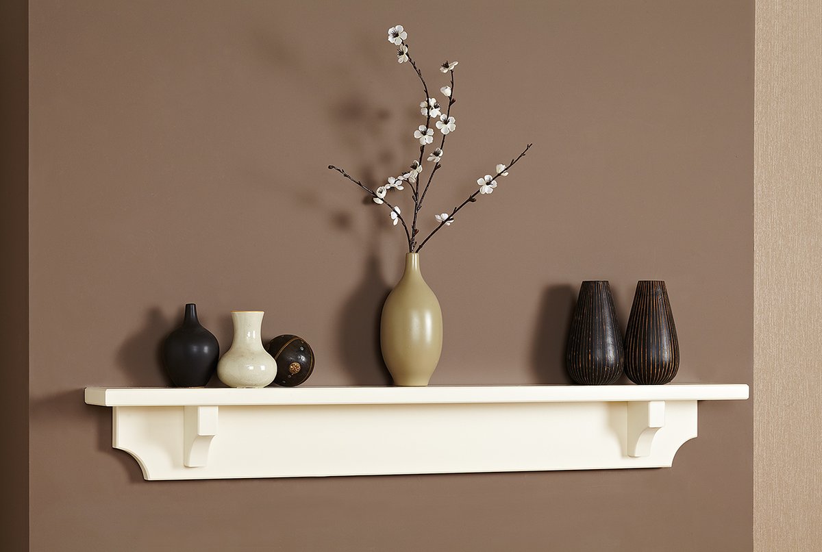 FocusFireplaces's tweet photo. Shelves complete with Corbels available in a wide choice of timber and finishes.  And as each is hand-made they can be manufactured to your specific size 📏👍 

Aberdeen Shelf in Antique White Finish. https://t.co/sIn5yulAeI