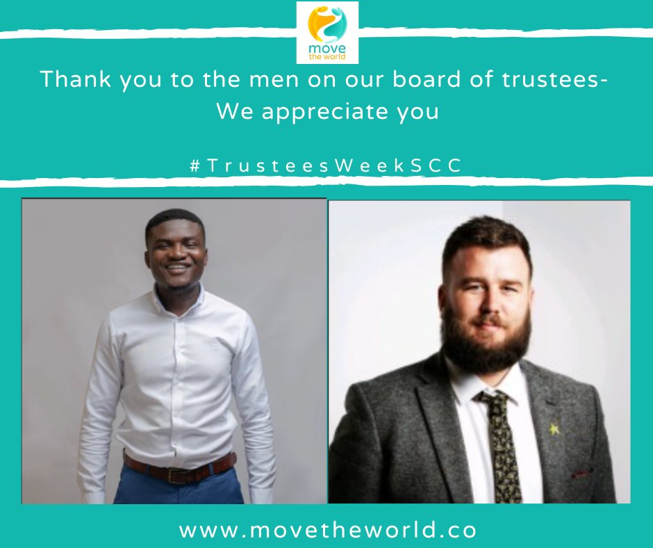 movetheworld_co's tweet photo. Continuing Trustee Appreciation Week! Thanks again to @sccceo for ensuring we celebrate.
Thank you to the men on our board: Emmanuel Mumuni and Chris Eley
We appreciate you
Medaase
#trusteesweekSCC #teamwork #dreamwork #oneteam #gentlemen #boardoftrustees https://t.co/yMz6FjXrek