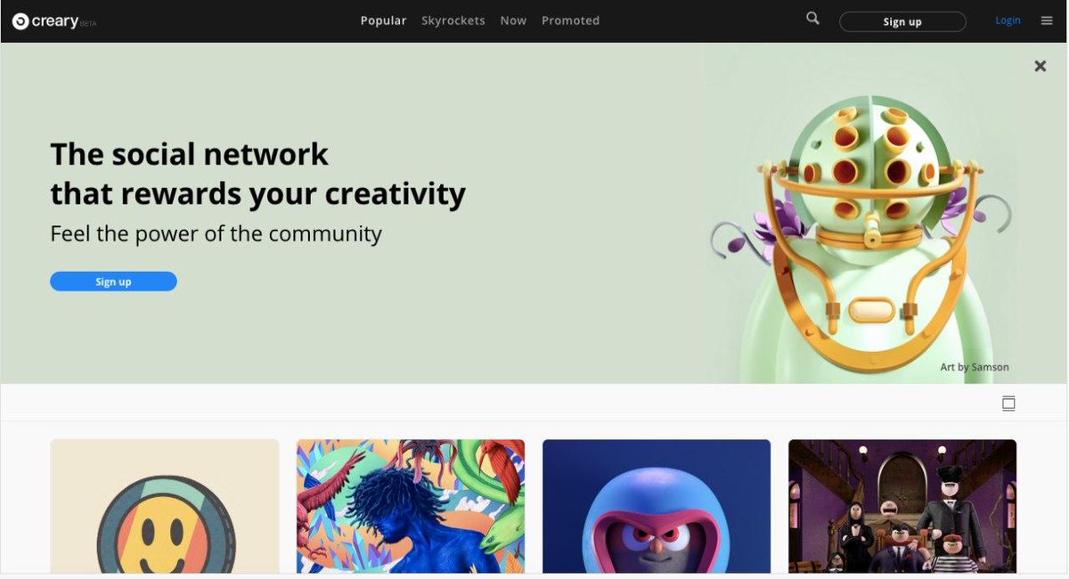 Crearynet's tweet photo. New design of the initial banner in https://t.co/06TEvH7X8F. ๐คฉ The social network that rewards your creativity!
Art by https://t.co/Q36tPIJkkp
#web3 #RRSS3 #digitalart #blockchain #cryptoart https://t.co/17BxJjrs0h